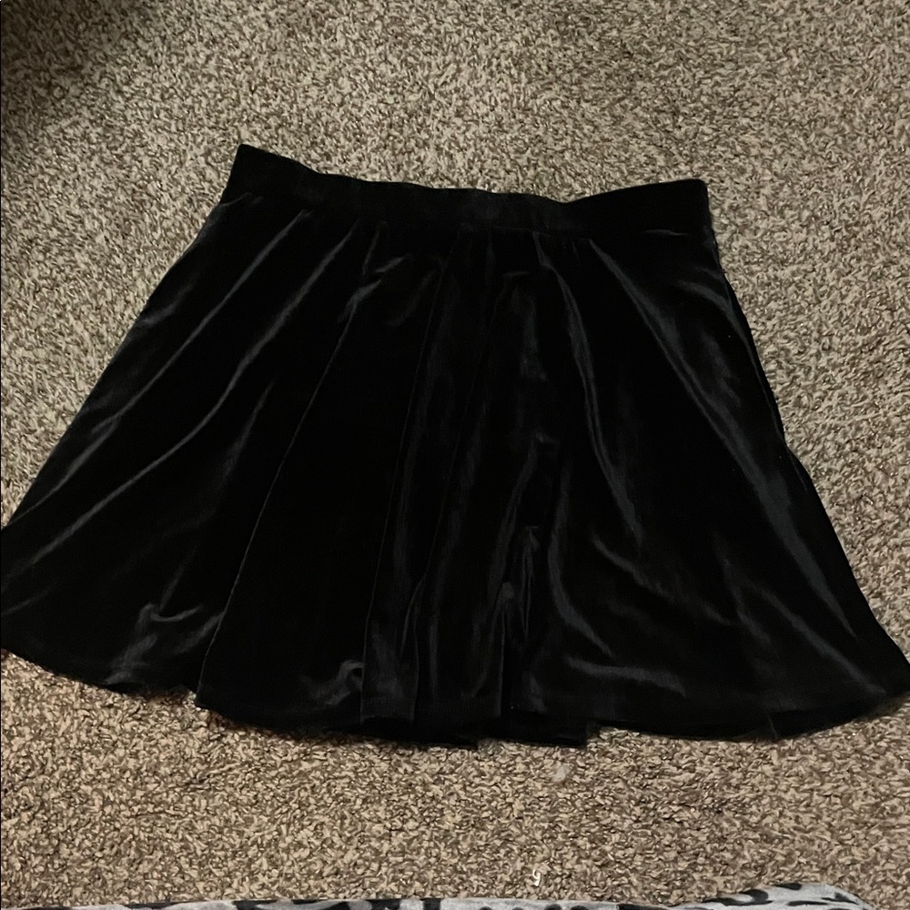 Hot topic velvet Skater Skirt